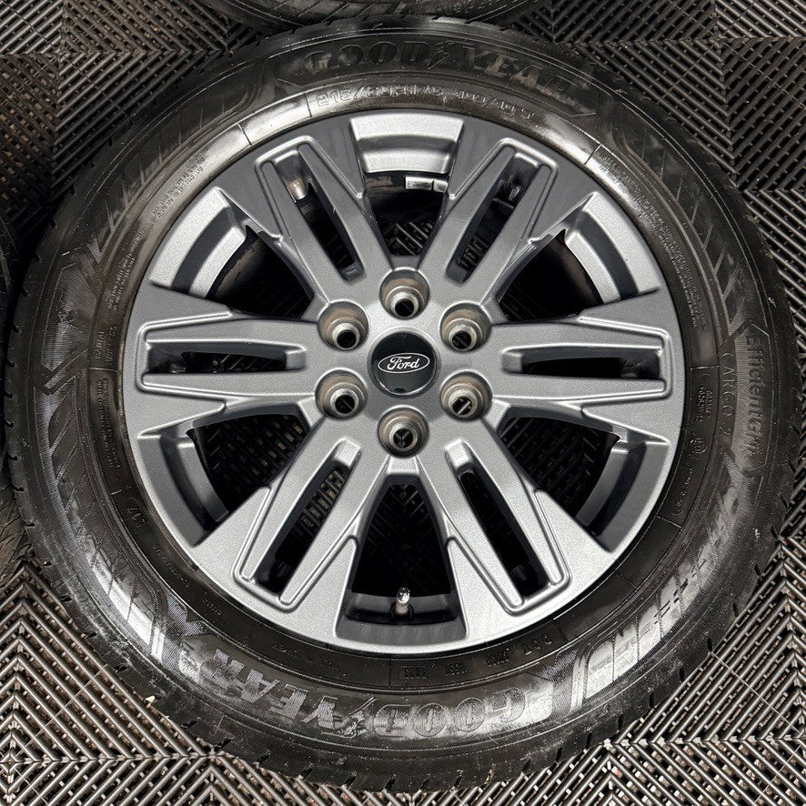 17" GENUINE FORD TRANSIT CUSTOM GREY ALLOY WHEELS TYRES MK9 2024 6X120