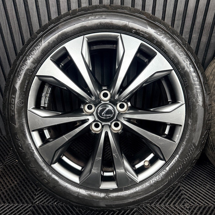 18'' Lexus UX250h Grey Sport F Alloy Wheels Tyres 4261176140 Genuine