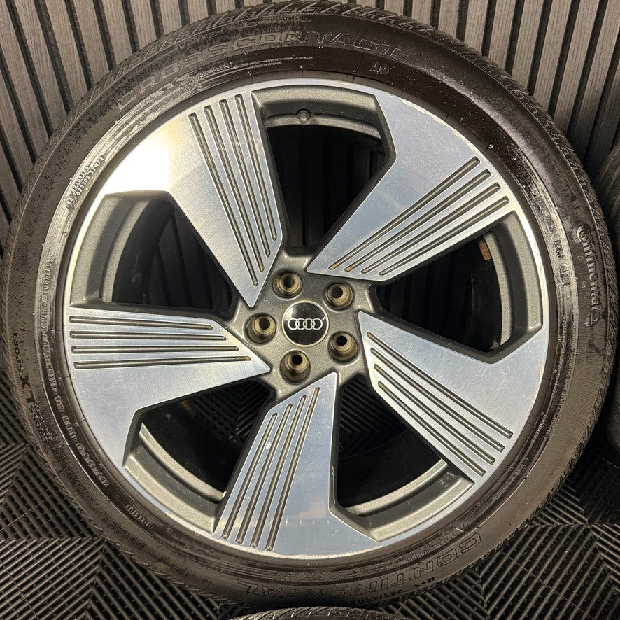 21'' GENUINE AUDI ETRON E-TRON DC ALLOY WHEELS TYRES ALLOYS Q7 4KE601025F