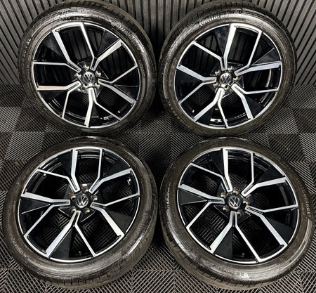 20" VW Tiguan Tayron R Line Leeds Black DC Wheels Tyre Alloys 571601025F Genuine