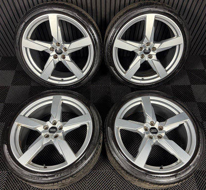 21'' GENUINE AUDI Q5 S LINE SQ5 5 SPOKE ALLOY WHEELS TYRES SPORT 80A601025AR