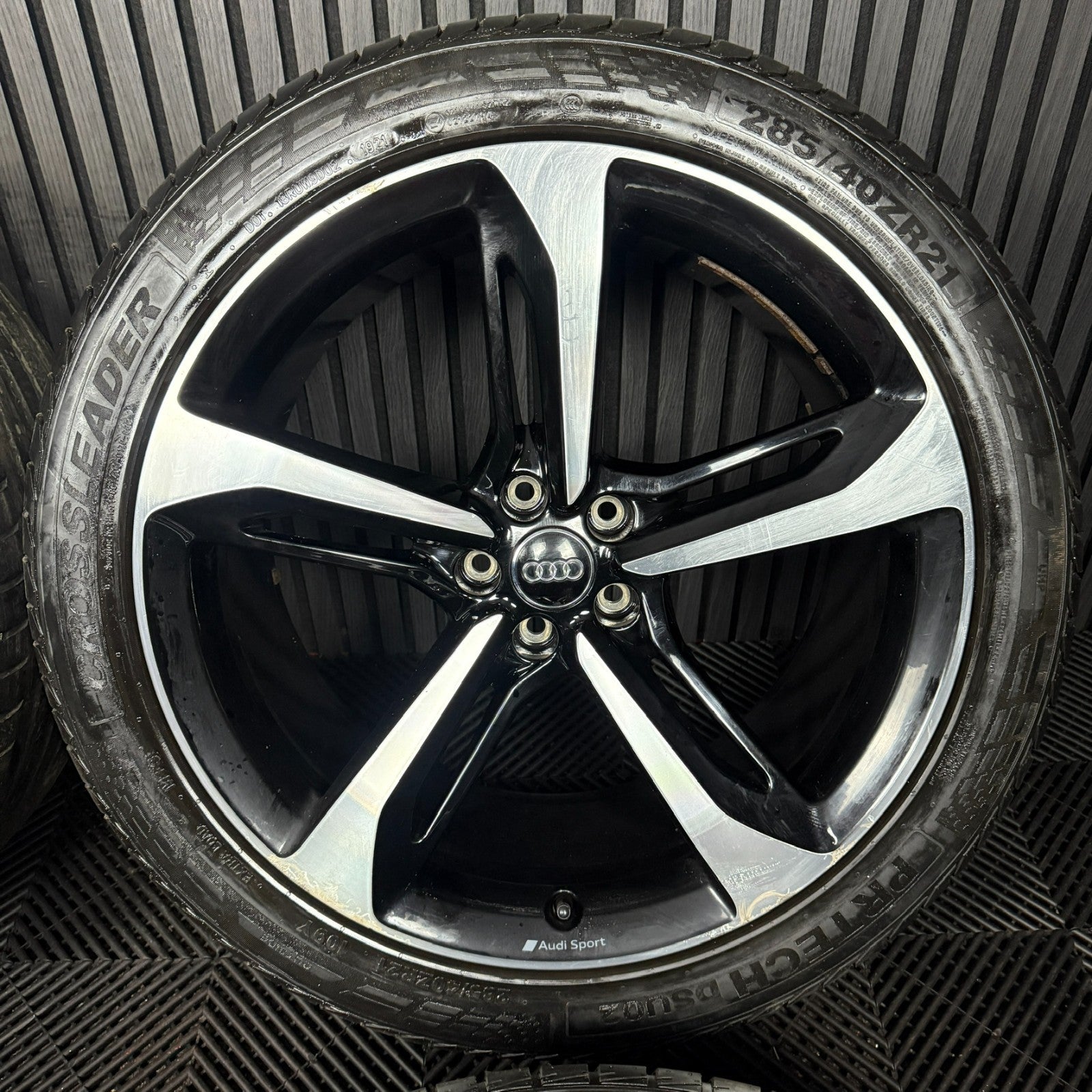 21'' GENUINE AUDI Q7 S LINE RS GREY DC ALLOY WHEELS ALLOYS TYRES 4M0601025S