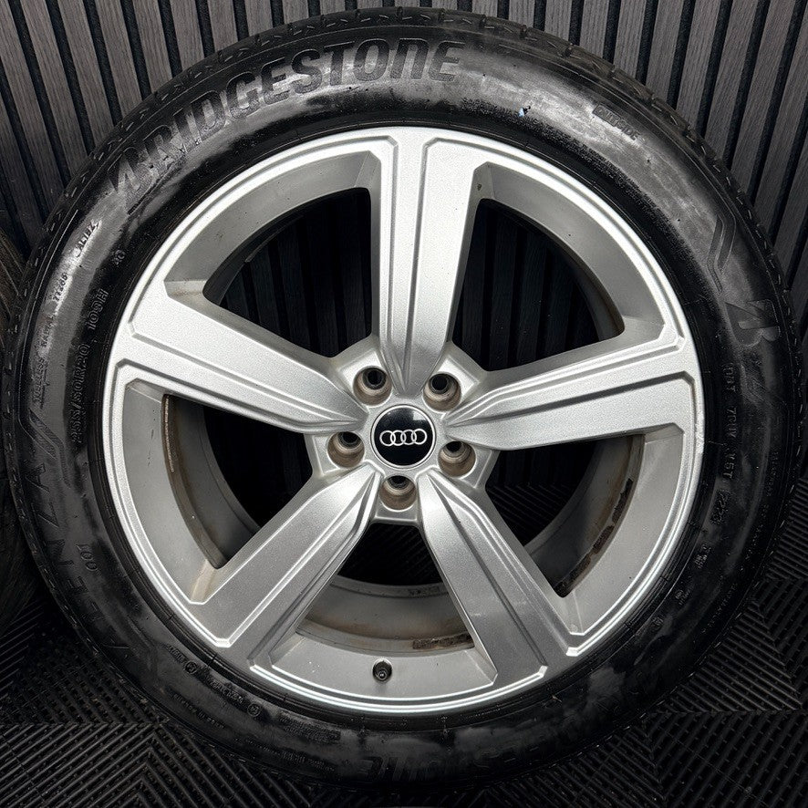 20'' Audi E-Tron Etron 5 Spoke Cut Alloy Wheels Tyres 4KE601025S Genuine