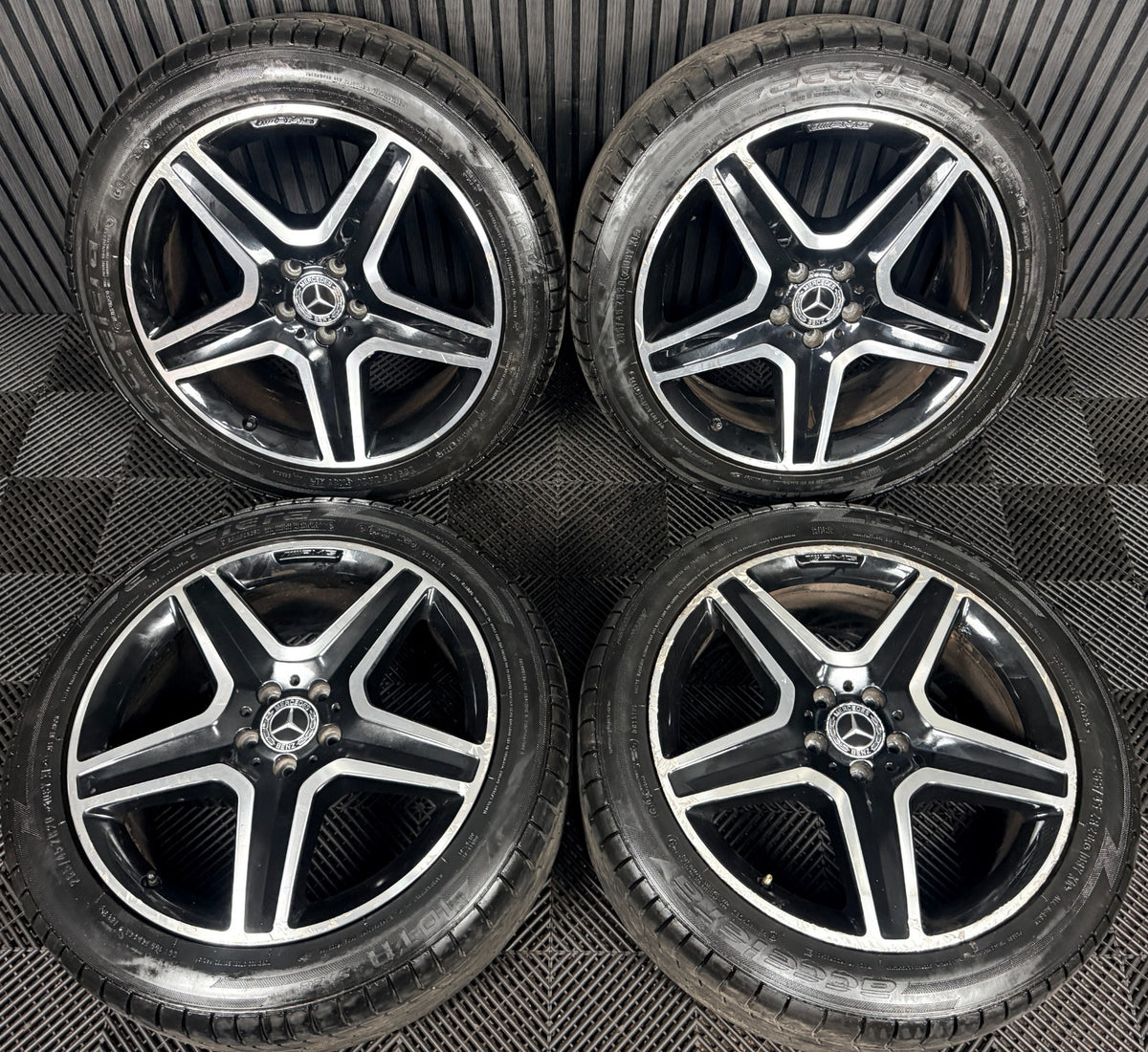 20” Mercedes AMG ML GLE Black DC Alloy Wheels Tyres W166 Genuine A1664012002