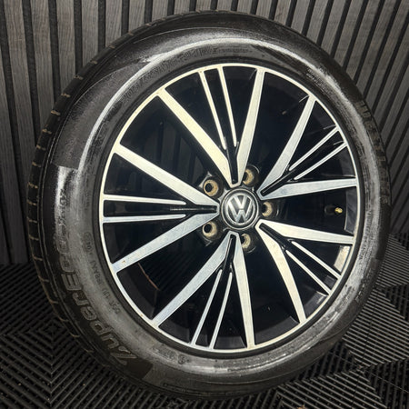 1X 16'' GENUINE VW GOLF MK7.5 MK7 LINAS ALLOY WHEEL TYRE GT SINGLE 5G0601025CD