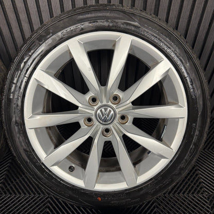 17'' GENUINE VW GOLF GT DIJON MK7 MK8 MK6 ALLOY WHEELS TYRES ALLOYS 5G0601025CH