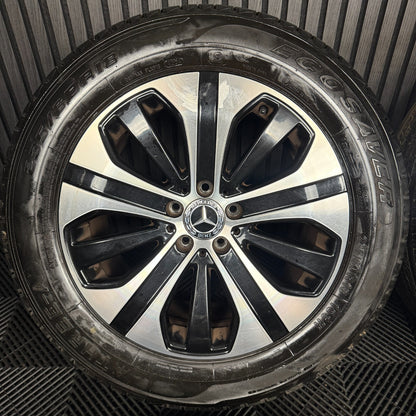 18'' GENUINE MERCEDES GLC BLACK DC ALLOY WHEELS TYRES ALLOYS A2534014600