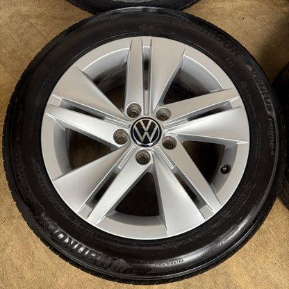 16'' GENUINE VW GOLF MK8 NORFOLK ALLOY ALLOYS WHEELS TYRES 5H0601025