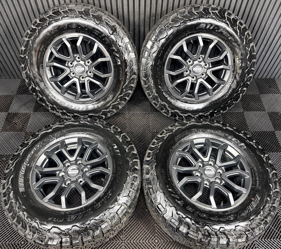 17'' Ford Ranger Raptor Grey Alloy Wheels Tyres Alloys Genuine N1WC-1007-D1A