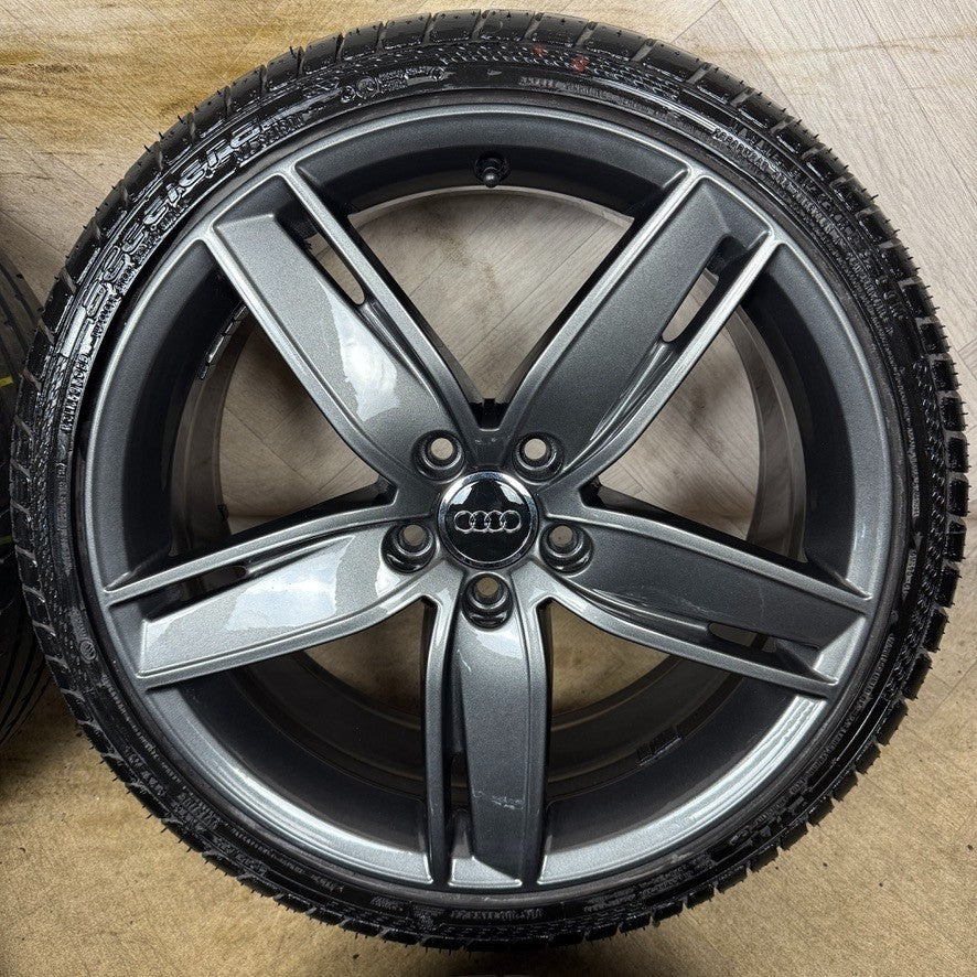19'' GENUINE AUDI S3 A3 S LINE GREY ALLOY WHEELS ALLOYS TYRES 8V0601025AS