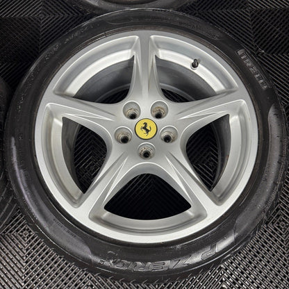 19" 18'' GENUINE FERRARI 612 SCAGLIETTI ALLOY WHEELS TYRES 194187 194186