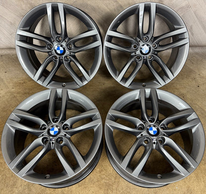 18'' GENUINE BMW 1 SERIES 2 F20 F21 F22 461 M SPORT FERRIC GREY ALLOY WHEELS
