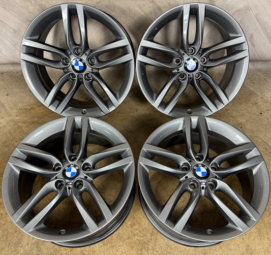 18'' GENUINE BMW 1 SERIES 2 F20 F21 F22 461 M SPORT FERRIC GREY ALLOY WHEELS