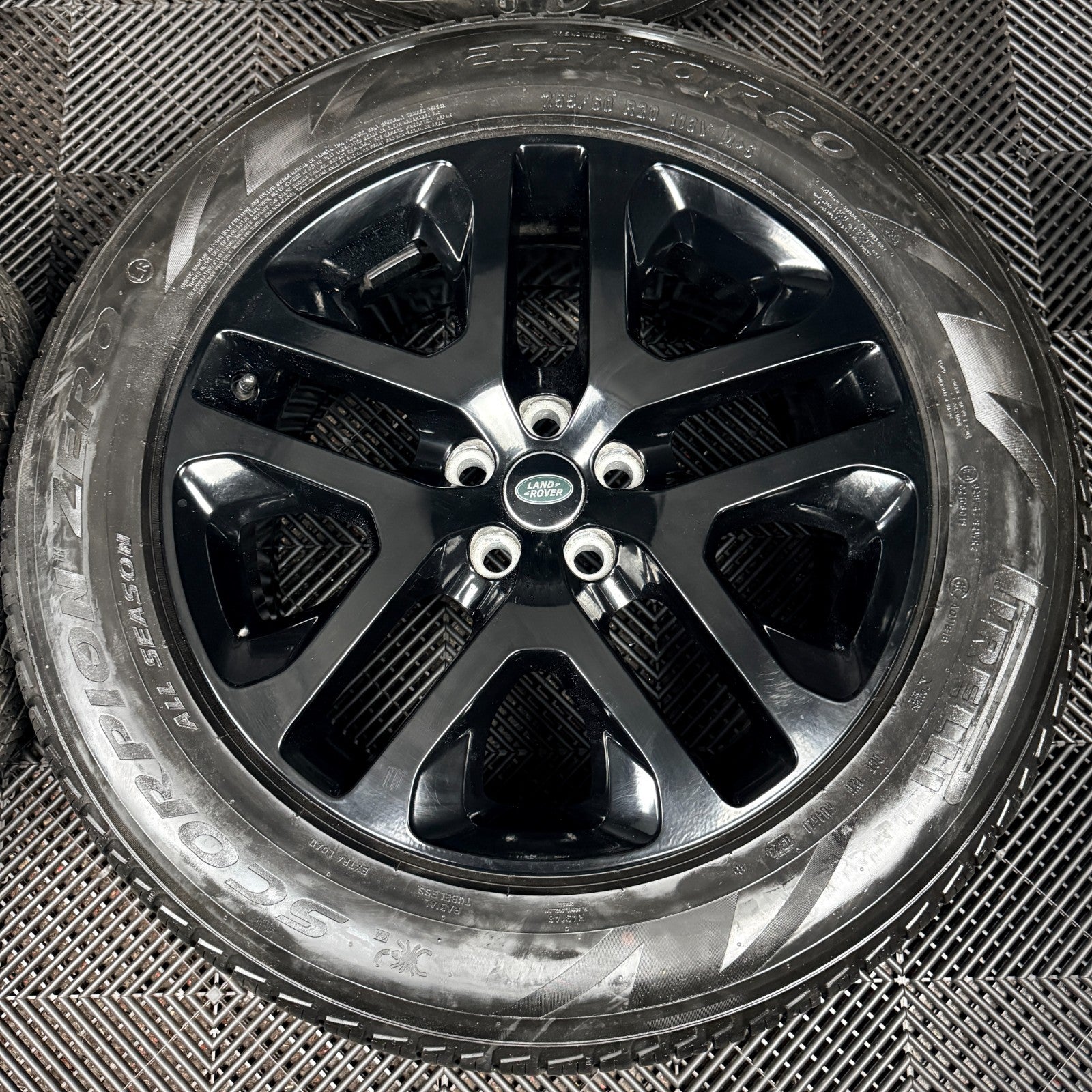 20'' Land Rover Defender Black 5095 Alloy Wheels Tyres Alloys L8BM-CA Genuine