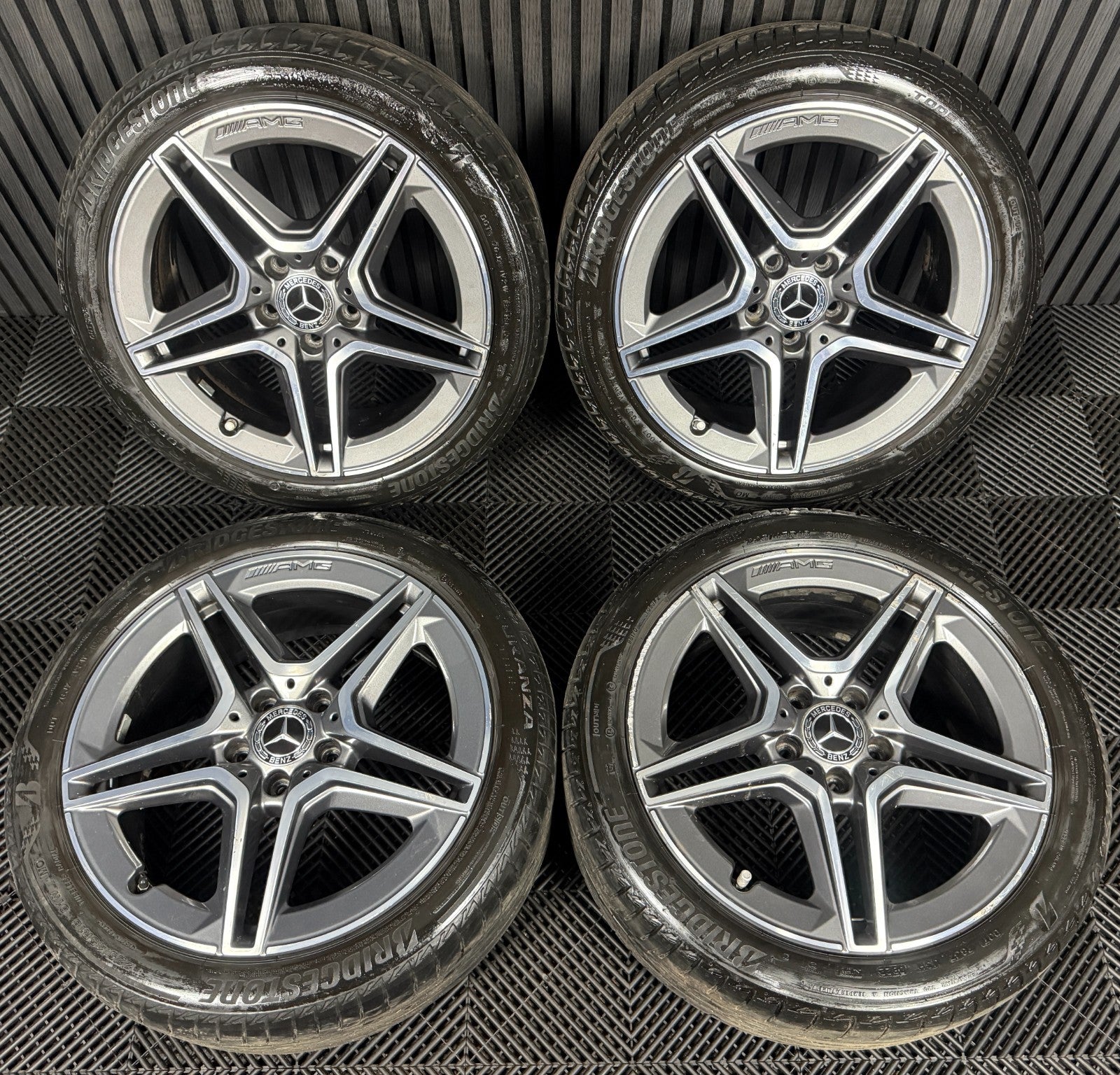 18'' GENUINE MERCEDES AMG A CLASS CLA B ALLOY WHEELS TYRES ALLOYS W177 5X112