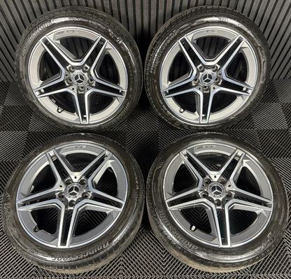 18'' GENUINE MERCEDES AMG A CLASS CLA B ALLOY WHEELS TYRES ALLOYS W177 5X112