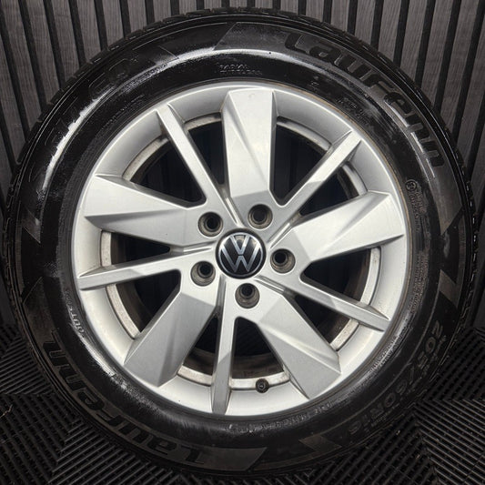 1X 16'' GENUINE VW CADDY VIENNA ALLOY WHEEL TYRE GT SINGLE 2K7601025