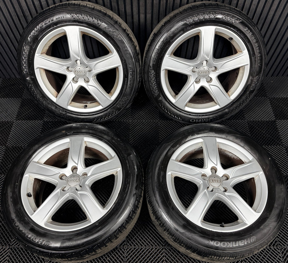 18'' Audi A6 C7 4G Allroad 5 Spoke Alloys Wheels Tyres 4G9601025E Genuine