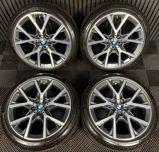 18'' GENUINE BMW 1 SERIES 553 M SPORT 2 F40 F44 128TI ALLOY WHEELS TYRES 8092355