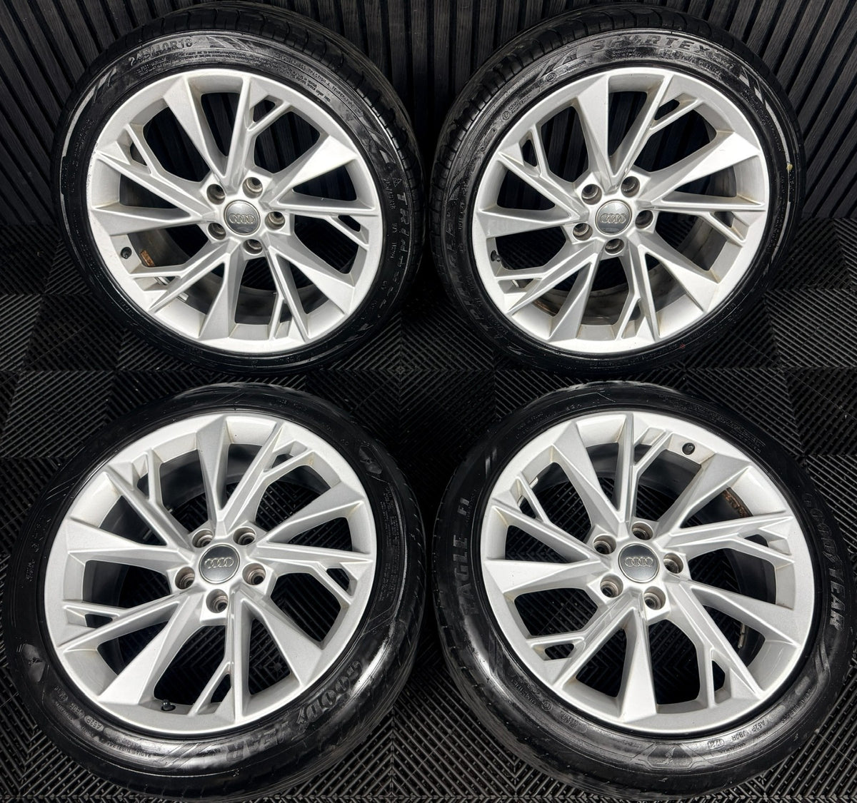 18" Audi A5 Silver Multispoke Alloy Wheels Alloys Tyres 8W0601025FM Genuine