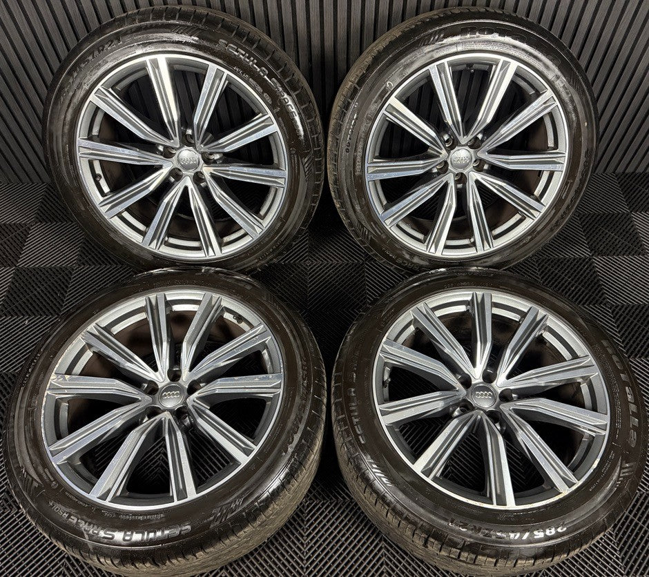 21'' GENUINE AUDI Q8 S LINE MULTISPOKE ALLOY WHEELS ALLOYS TYRES 4M8601025G