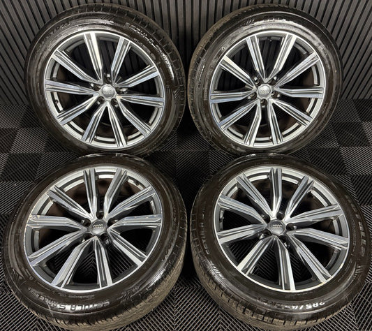 21'' GENUINE AUDI Q8 S LINE MULTISPOKE ALLOY WHEELS ALLOYS TYRES 4M8601025G