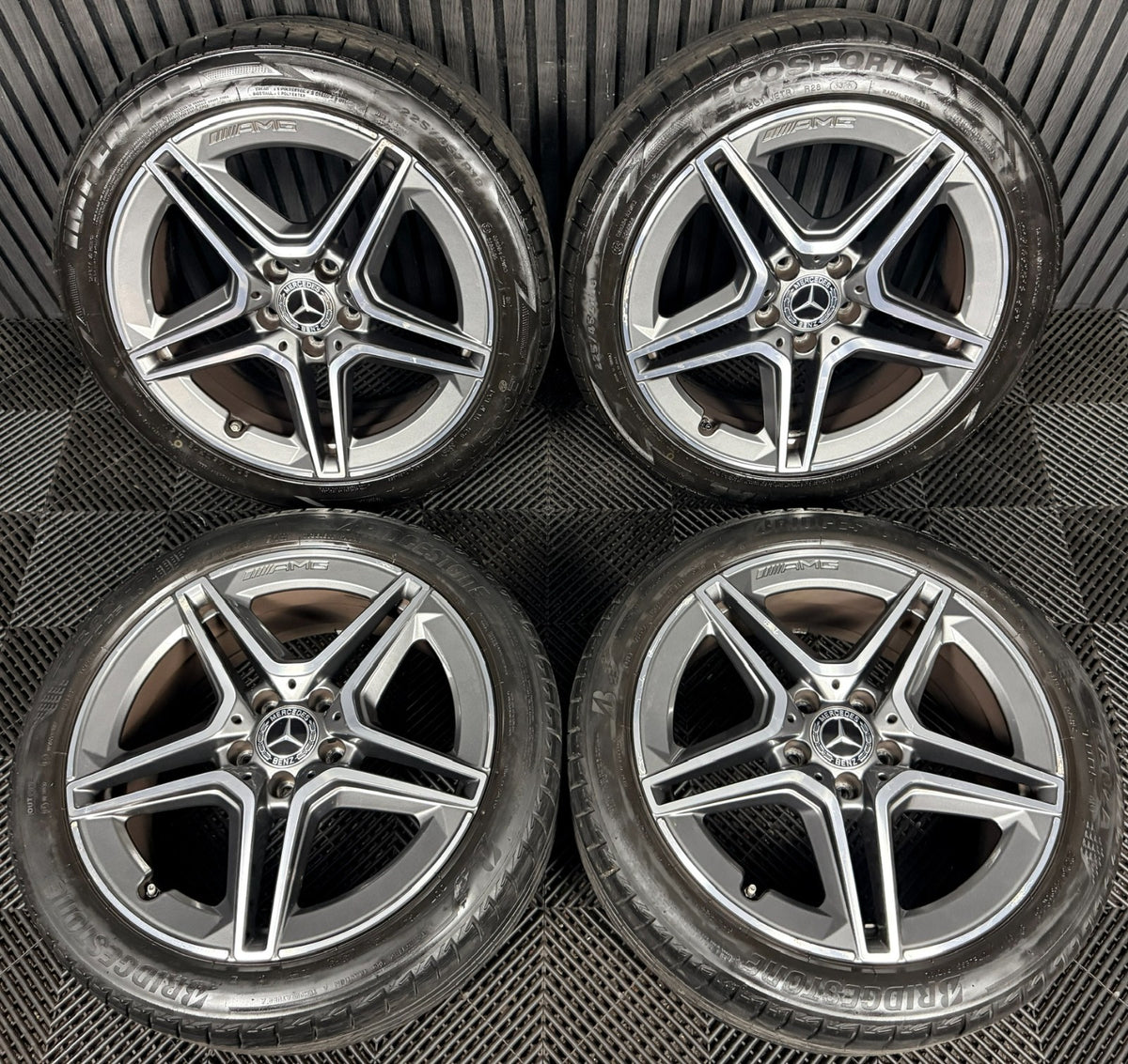 18'' Mercedes Amg A Class Cla B Alloy Wheels Tyres Alloys W177 Genuine