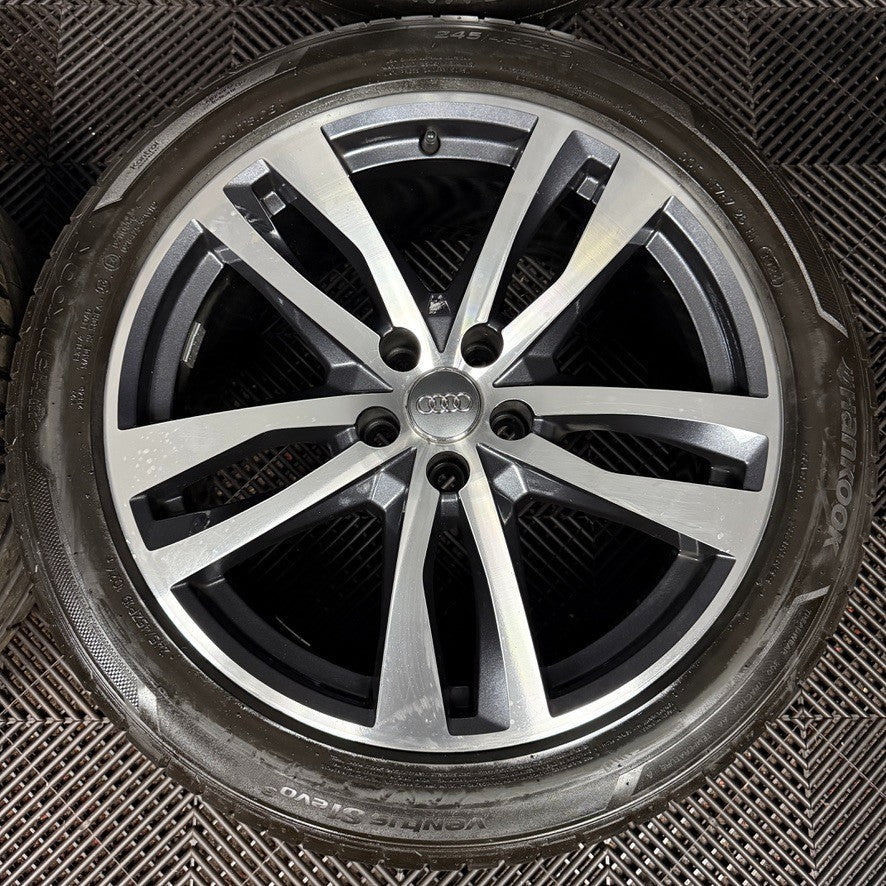 19'' GENUINE AUDI A6 C8 S LINE 5 DOUBLE SPOKE ALLOY WHEELS TYRES 4K0601025H