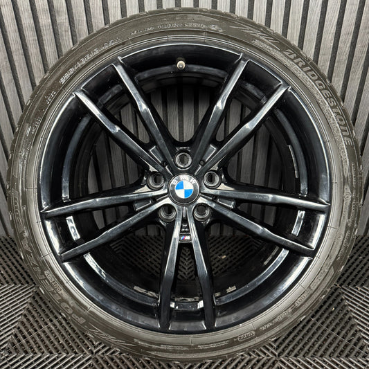 1X 19'' GENUINE BMW 3 SERIES 791 M SPORT 4 G20 BLACK ALLOY WHEEL 8090094 FRONT