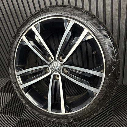 1X 18'' GENUINE VW GOLF GTD SEVILLE GT GTI MK7 ALLOY WHEEL TYRE 5G0601025CM