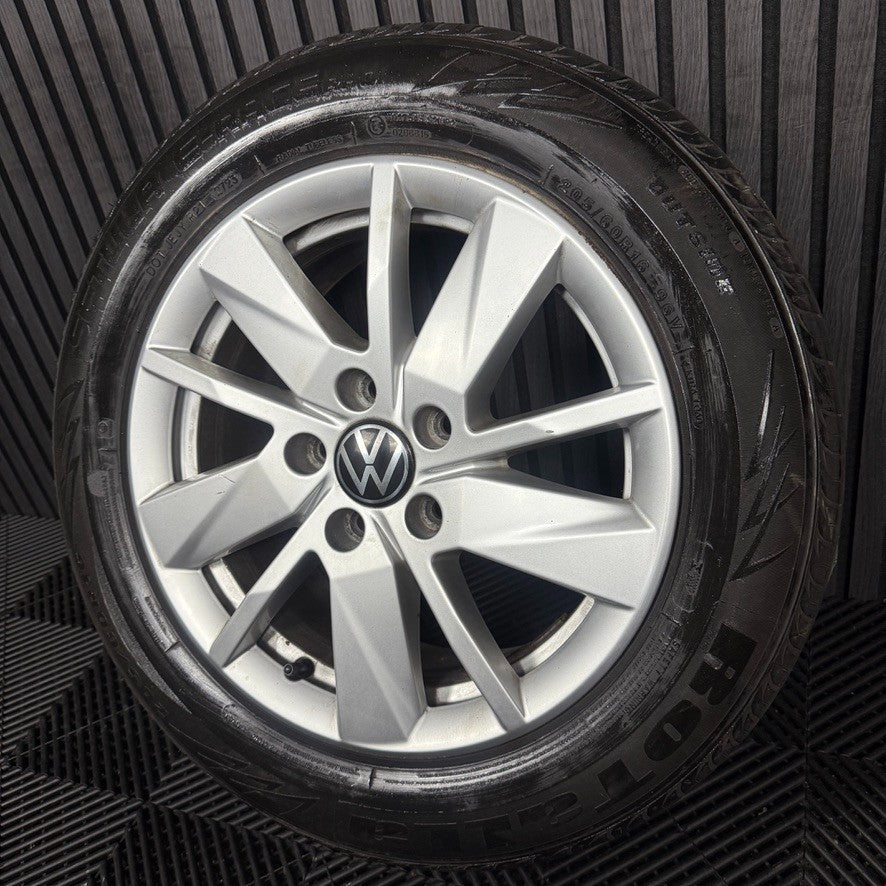 1X 16'' GENUINE VW CADDY VIENNA ALLOY WHEEL TYRE GT SINGLE 2K7601025