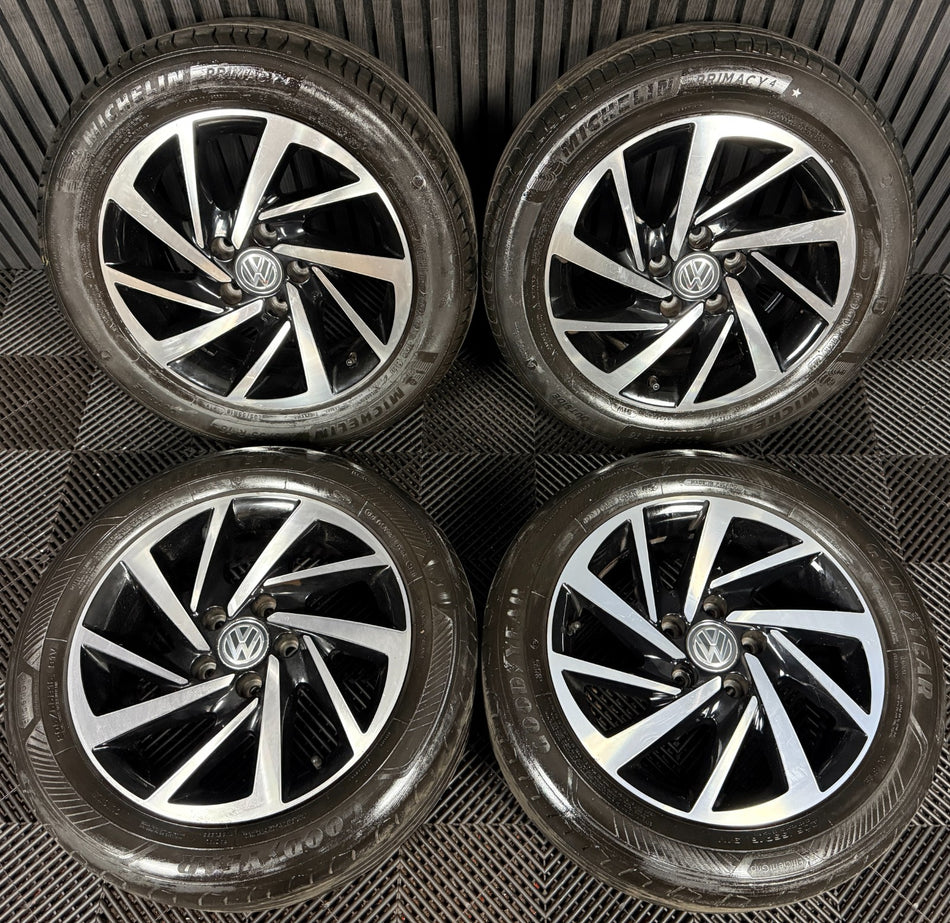 16'' GENUINE VW GOLF MK7 WOODSTOCK MK8 MK6 ALLOY WHEELS TYRES ALLOYS 5G0601025DM