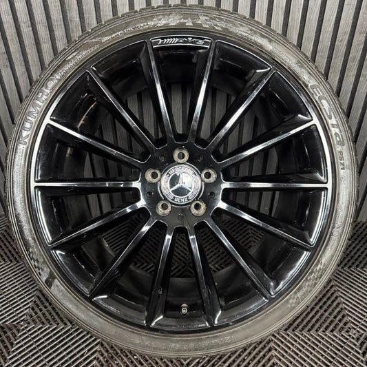 1X 20" GENUINE AMG MERCEDES E CLASS BLACK ALLOY WHEEL BACK W213 A2134012300 REAR