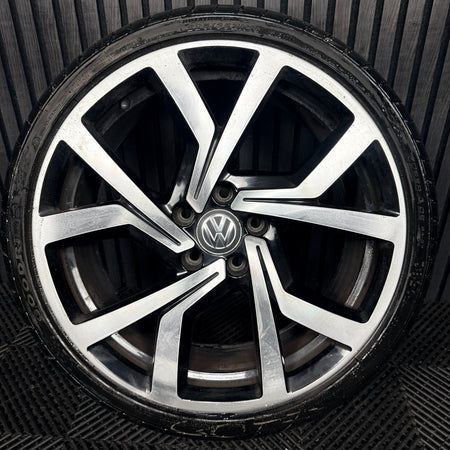1X 19'' VW Golf Brescia Clubsport GTI MK7 Alloy Wheel Tyre 5G0601025CL Genuine