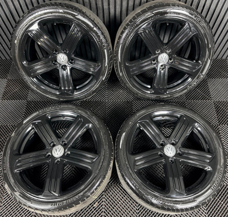 18" VW Golf Cadiz R Black GTI GTD GT Mk7 Alloy Wheel Tyres 5G0601025AG Genuine