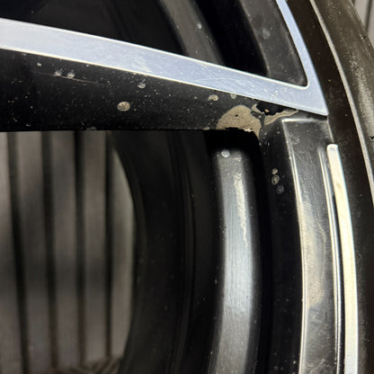 1X 21'' GENUINE VW TIGUAN ESTORIL R BLACK DC ALLOY TYRE WHEEL 5NA601025AK