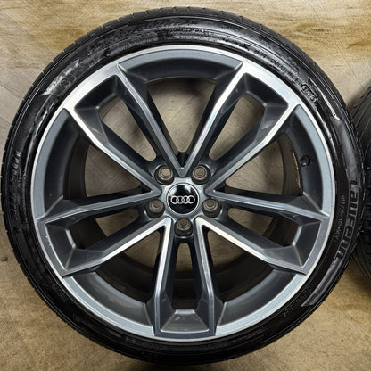 19'' GENUINE AUDI A5 S LINE S5 ALLOY WHEELS ALLOYS TYRES 8W0601025DF