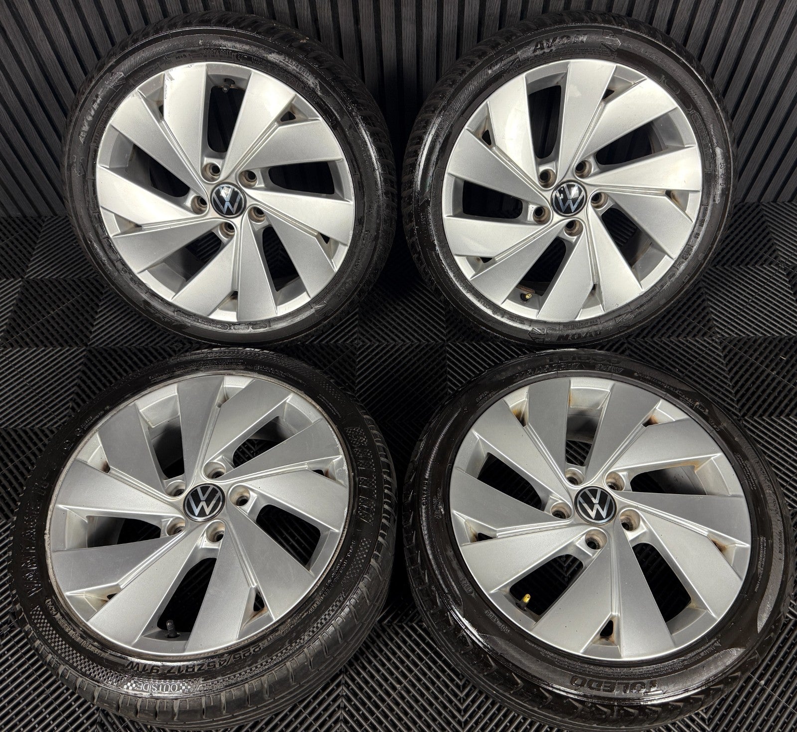 17'' GENUINE VW GOLF BELMONT MK8 MK7 MK6 ALLOY WHEELS TYRES ALLOYS 5H0601025C