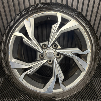 1X 18'' GENUINE AUDI A3 GREY DC ALLOY WHEEL TYRE 8Y0601025H SINGLE SPARE