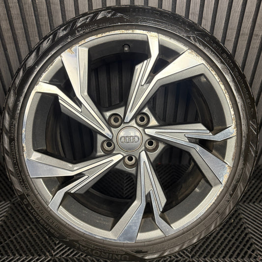 1X 18'' GENUINE AUDI A3 GREY DC ALLOY WHEEL TYRE 8Y0601025H SINGLE SPARE