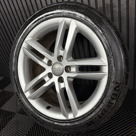 1X 18'' GENUINE AUDI A6 C7 S LINE SILVER ALLOYS WHEELS TYRES 4G0601025BL