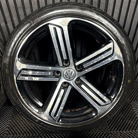 18" VW Golf R GTI Mk7 GT GTD Cadiz Wheels Tyre Alloy 5G0601025DQ Genuine