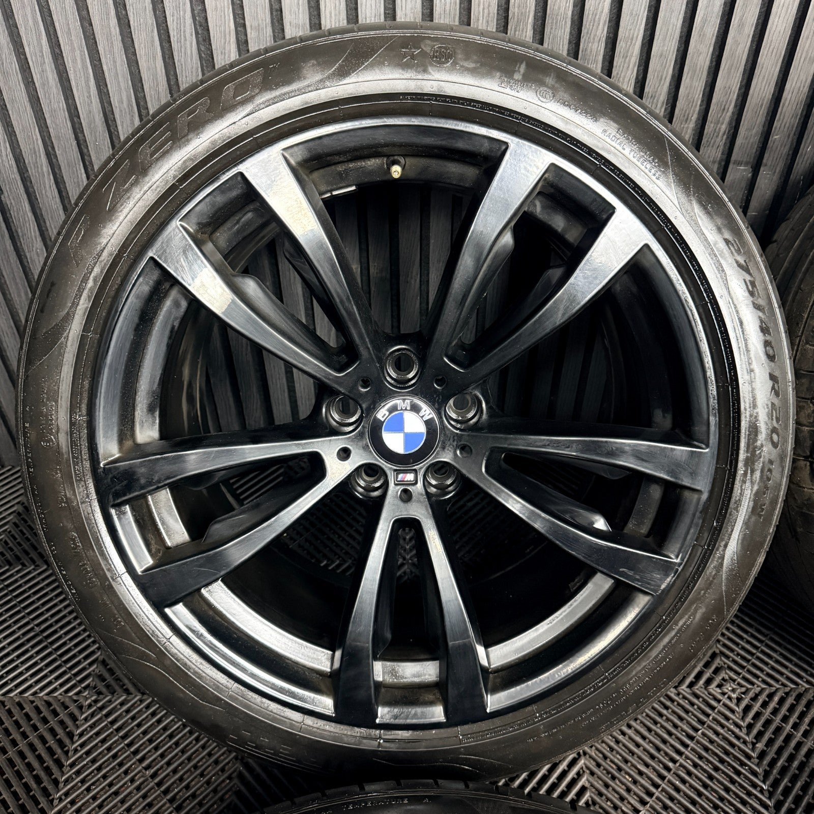 20'' BMW X5 F15 X6 F16 469 Satin Black M Sport Alloy Wheels Tyres Alloys Genuine
