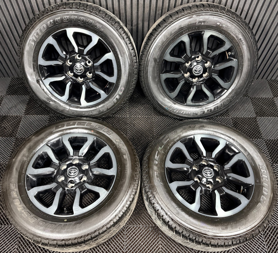 18'' Toyota Hilux Invincible X Grey Black Wheels Tyres Alloys 42611YP100 Genuine
