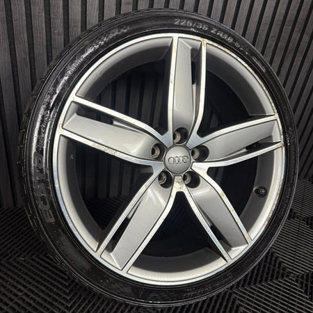 1X 18'' GENUINE VW AUDI A1 8X1 ALLOY WHEEL TYRE SINGLE 8XA601025F 7.5J ET37.5