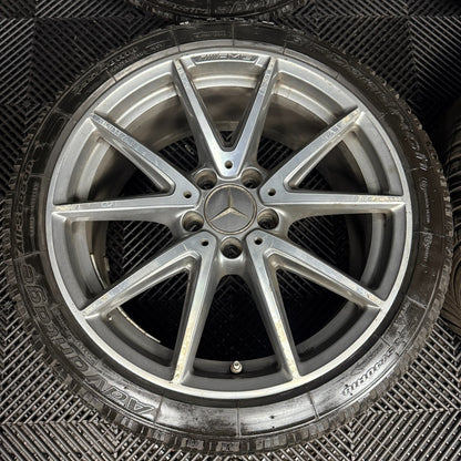18" GENUINE MERCEDES AMG A CLASS CLA A45 CLA45 A35 WHEELS TYRES ALLOYS W176