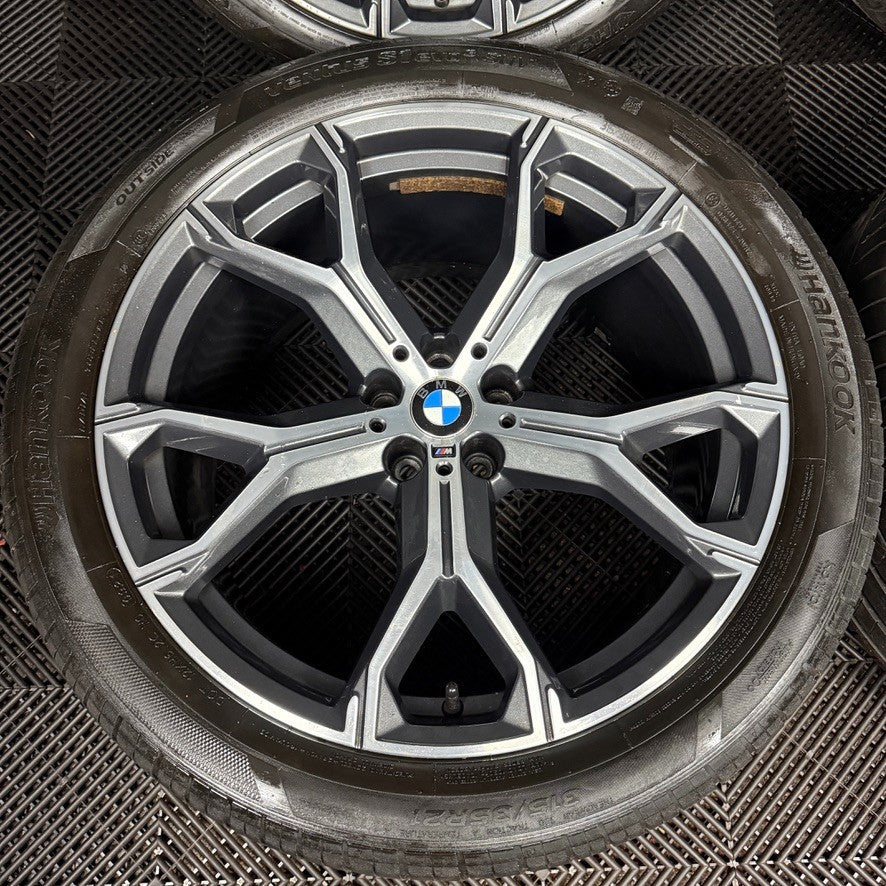 21'' GENUINE BMW X5 X6 G05 G06 741M M SPORT ALLOYS WHEELS ALLOYS TYRES