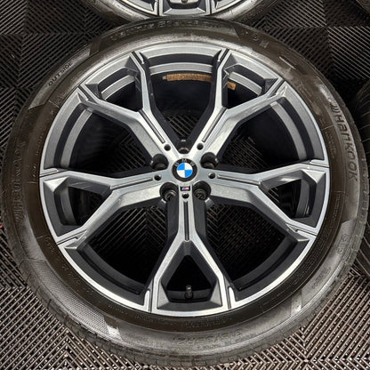 21'' GENUINE BMW X5 X6 G05 G06 741M M SPORT ALLOYS WHEELS ALLOYS TYRES