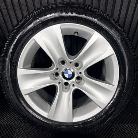 17" Bmw 5 Series 327 Silver 5 Spoke F10 F11 Alloy Wheel Tyres 6790172 Genuine