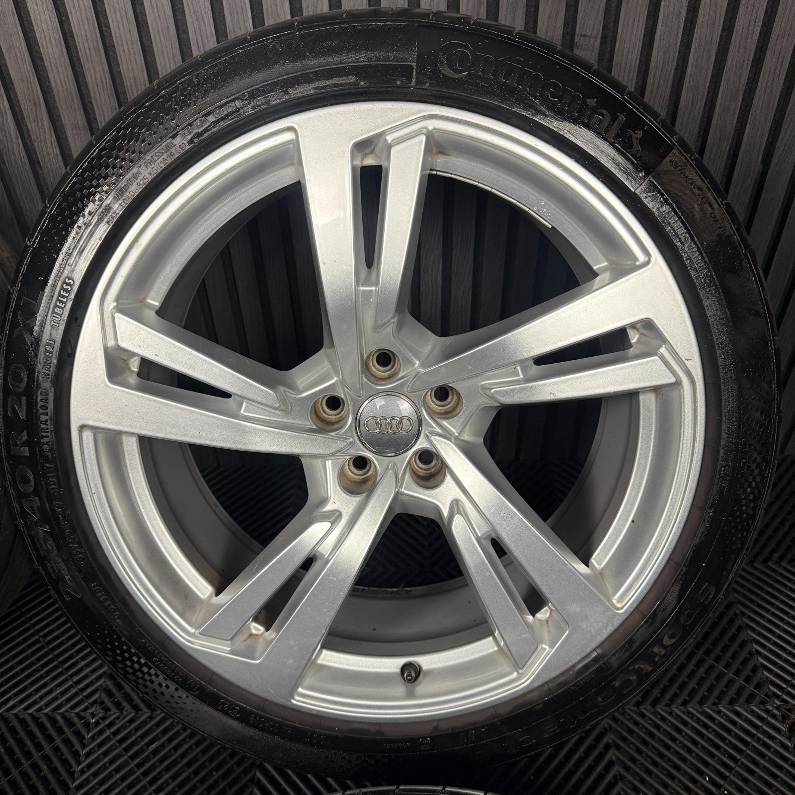 20'' GENUINE AUDI A7 S LINE 5 DOUBLE SPOKE A8 ALLOY WHEELS TYRES 4K8601025G